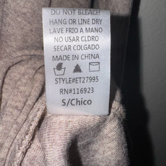 Easel Oversized Flowy Boho Asymmetrical Hem Peace Sign Brown Shirt Size Small - Picture 5 of 8